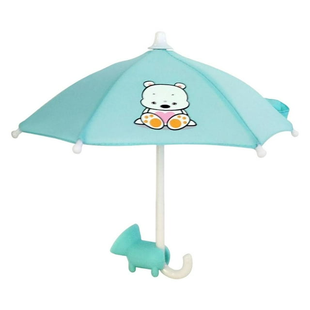TISHITA Support de Parapluie pour Téléphone Intelligent, Couverture d'Ombre Solaire Bleu Lac
