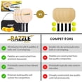 thumbnail image 4 of Razzle Rocket Wooden Pickleball Paddle 4 Pack - Includes 4 Paddles, 6 Pickle Balls & Carry Bag - Wood Pickleball Starter Set - The Perfect Way to Get Exercise & Have Fun with Friends and Family, 4 of 7