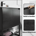 thumbnail image 2 of Eclife 30" Freestanding Bathroom Vanity Set with Integrated Sink Top, Metal Frame, 2 of 8