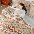 thumbnail image 3 of Erosebridal Western Aztec Geometric 7 Pieces Bedding Comforter Set,Bohemian Exotic Style Full Bedding Set For Adult,Reversible, 3 of 7