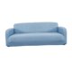 thumbnail image 1 of Funda de sofá lisa y cómoda para sala de estar, protector de muebles asiento azul 2, 1 of 9
