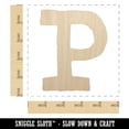 thumbnail image 2 of Letter P Uppercase Cute Typewriter Font Wood Shape Unfinished Piece Cutout Craft DIY Projects - 4.70 Inch Size - 1/8 Inch Thick, 2 of 7