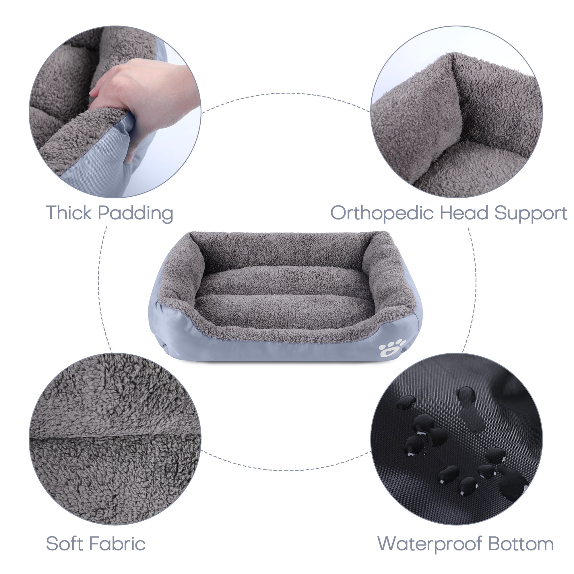 Pet Dog Bed Cat Puppy Cushion Kennel Mat Dog Sofa Beds for Medium Large Dogs