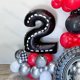 thumbnail image 5 of Globos de papel de aluminio para decoración de cumpleaños de coche de carreras, globos grandes de 40 pulgadas, Número 1, 2, 3, 4, 5, 6, 7, 8, 9, para niños, 5 of 7