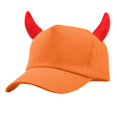thumbnail image 4 of ZDNIXIAN Devil Horn Baseball Cap, 3D Plush Horn Decor Solid Color Adjustable Costume Hat, Lightweight Structured Crown Unisex Holiday Party Accessory, 4 of 4