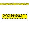Club Pack of 12 Yellow and Black Caution Party Tape Streamers Decors 20'