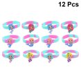 thumbnail image 4 of FELTECHELECTR 12 pulseras de sirena para niños, de silicona, accesorios de fiesta, decoración de mano, anillo de mano, color aleatorio., 4 of 7
