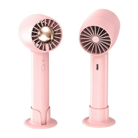 

Portable Handheld Fan Rechargeable Battery Operated Small Personal Fan Foldable Mini Desk Fan Cooling Electric Fan for Travel Outdoors Indoors pink pink，G20352