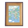 thumbnail image 1 of Hong Kong Map Famous Locations China Photo Frame Exhibition Display Art Desktop Painting, 1 of 3