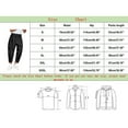 thumbnail image 3 of YUELONGHU Adult Men Casual Pants Mens Cargo Pants Slim Fit Men's Autumn and Winter Solid Color Design Sense Nine-Point Pants Tie-Leg Casual Pants, 3 of 4