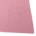 thumbnail image 6 of Ecqkame Scrub Set for Women Short Sleeve V-Neck Tops and Long Pants Breathable Stretch Nurses Medical Uniform Outfits Pink S, 6 of 9