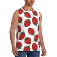 thumbnail image 2 of Daiia Hand Drawn Strawberry Printed Men's Tank Tops,Casual Soft Sleeveless Gym Muscle Shirts Bodybuilding Tee-X-Large, 2 of 8