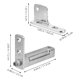 thumbnail image 2 of unbranded 1Jgo Bisagra De Metal Para Puerta De Refrigerador Con Cierre Automático Color Plata Para Uso Doméstico, 2 of 8