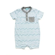 Bear Camp Baby Boy Triangle Print Slub Romper