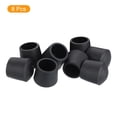 thumbnail image 3 of Uxcell 8Pcs Chair Leg Tips Caps, 13/16" Non-Slip Feet End Caps Cover, Arc Chair Leg Floor Protectors, Black, 3 of 7