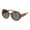 Tortoise Green, variant on Womens Round Circle Mod Fashion Thick Plastic Wizard Sunglasses Black Smoke