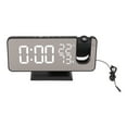 thumbnail image 3 of Reloj despertador digital LED de proyección FM NikouMX, 3 of 8