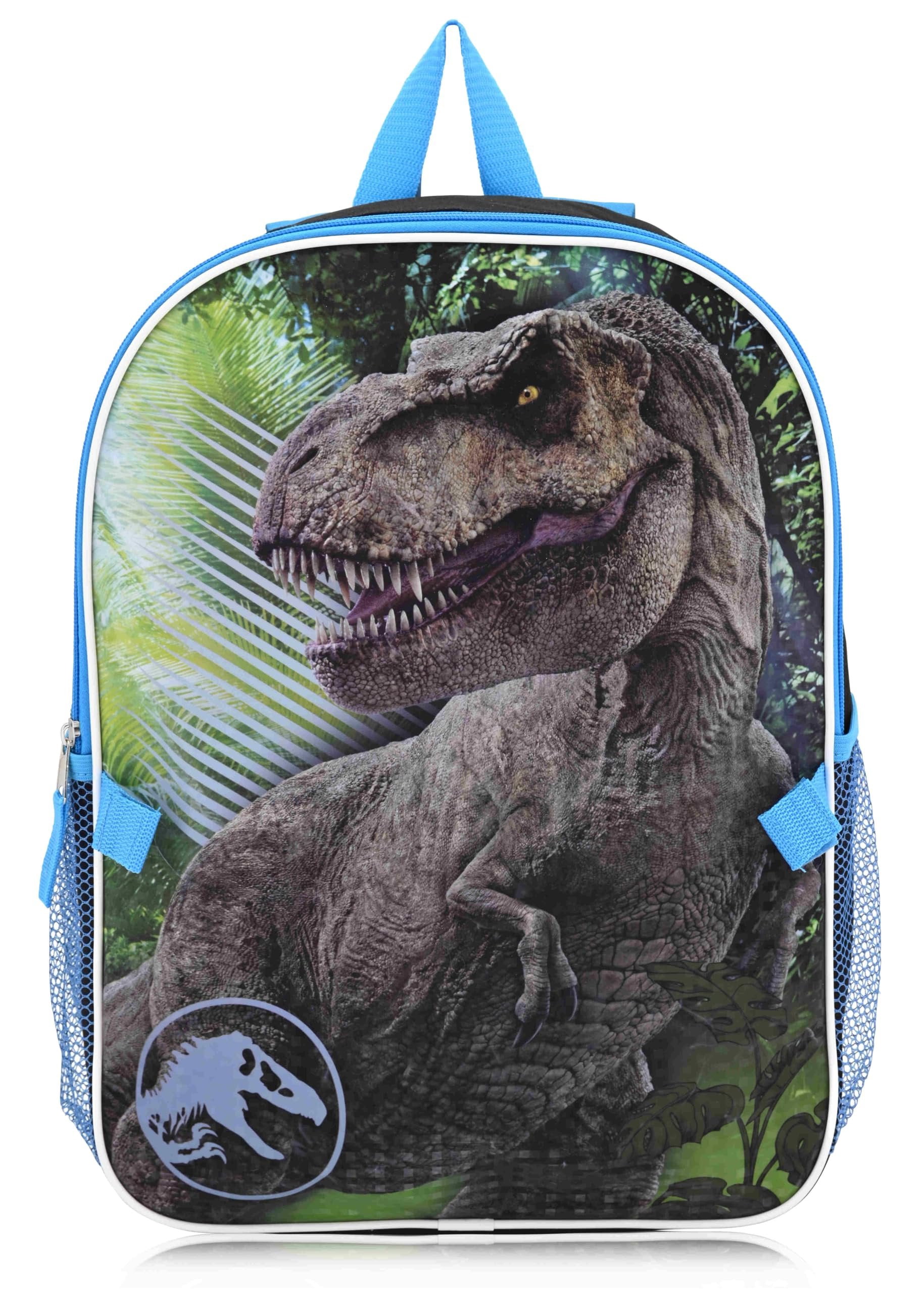 Fast Forward Jurassic Park 16" Backpacks With Lunch Bag - Licensed Characters Kids Schoolbag