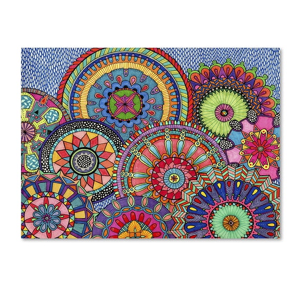 Trademark Fine Art "Mandala Parade" Canvas Art by Hello Angel
