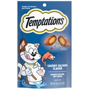 Temptations Classic Savory Salmon Flavor Crunchy And Soft Treats For Cats, 3 Oz Pouch
