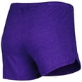 thumbnail image 5 of Women's Concepts Sport Heather Black/Heather Purple Phoenix Suns Team Raglan Long Sleeve Top & Shorts Sleep Set, 5 of 5