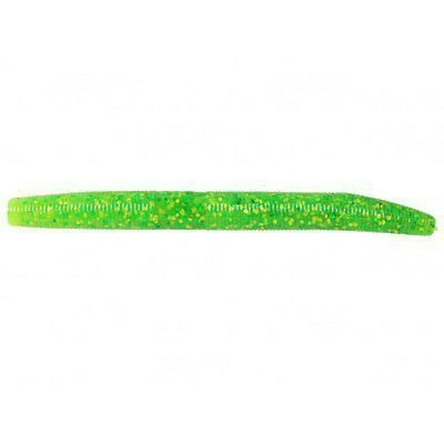 Yamamoto Senko 5", Chartreuse w/large chart & green