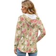 thumbnail image 2 of DISNIMO Floral Printed Sweatshirts for Women Trendy Hoodies Long Sleeve Pullover Tops Waffle Shirts for Fall Winter, S, 2 of 7
