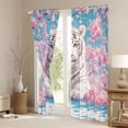 thumbnail image 3 of Manfei Tiger Animal Boy Girl Black Out Curtains,Floral Cherry Blossom Curtains Pack of 2 (42x63 Each),Jungle Wildlife Bedroom Curtains,Super Cozy Room Decor, 3 of 6