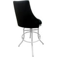 thumbnail image 2 of Tobias Designs Melisima 30" Swivel Metal & Vinyl Bar Stool in Black and White, 2 of 2