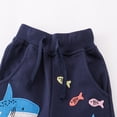 thumbnail image 6 of XAOWF Kids Toddlers Boys Shorts Summer Cute Cartoon Shark Embroidery Casual Comfortable Shorts For Daily Wear 2-8 Years Versatile Cozy Trousers, 6 of 8