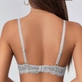 thumbnail image 5 of Wo-Fusoul Bra for Women, Solid Color Backless Seamless Push-Up, V-Neck Lace Rear Closure, Everyday Underwear, 5 of 5