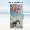 thumbnail image 3 of PHYHOO Microfiber Beach Towel Lightweight Oversized Quick Dry for Kids &amp; Adults Balloon Elephant for Swimming, Pool, Camping, Yoga, Traveling 30x60in, 3 of 8