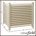thumbnail image 7 of Casafield 48" x 48" Louvered Privacy Screen - Outdoor Vinyl Panels - Tan, 7 of 7