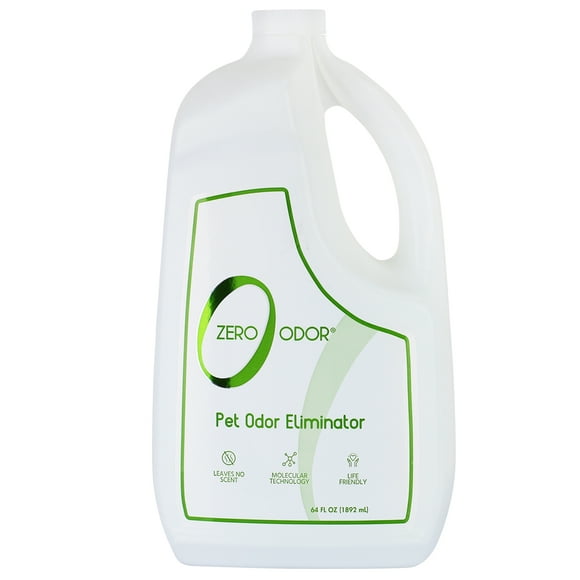 Zero Odor Pet Odor Eliminator Air & Surface Deodorizer for Dog Cat Urine Carpet 64 oz
