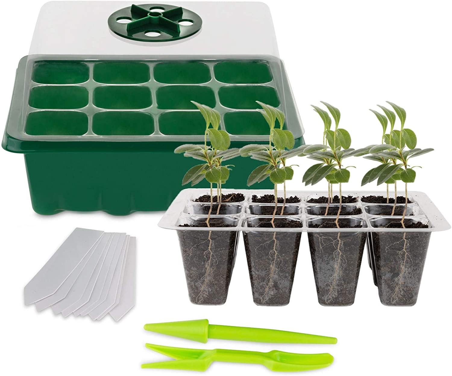 Stock Your Home 6 Cell Seed Starter Tray 10 Pack 