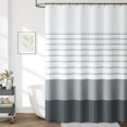 thumbnail image 1 of Cortina de Ducha jinchan Bloques de Color Gris/Blanco 180x180cm, 1 of 8