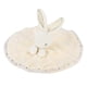 thumbnail image 1 of Manta calmante de conejo de terciopelo, toallitas suaves para calmar al bebé, toalla calmante para bebé (blanco cremoso), 1 of 5
