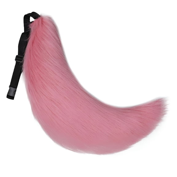 TELOLY Faux Fur Animal Big Tail Fox Cat Dog Wolf Tail Set Halloween Party Costume Accessory 70cm
