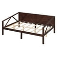 thumbnail image 5 of Harper & Bright Designs Full Size Wooden Daybed with Sturdy Frame and Side Rails, Living Sofa Bed for Guest Room, Espresso, 5 of 9