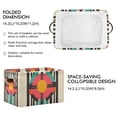 thumbnail image 2 of Yayeee 2 Pack Canvas Storage Basket with Handles for Shelves Fabric Bins Closet Organizer, Geometric Circle, 2 of 8