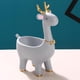 thumbnail image 3 of Caja de resina de Bulldog caramelo estatua Animal figurita zapato gabinete Ciervo gris Zulema Estatua de Bulldog, 3 of 8