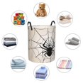 thumbnail image 3 of Lsque Spiders On The Web 1 pattern Laundry Hamper Basket, Tall Woven Rope Hamper Basket for Clothes, Lightweight Storage Basket, Collapsible Waterproof-Medium, 3 of 8