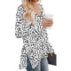 thumbnail image 3 of Mujer Tops Manga larga Cuello en V Ropa de niña Cremallera lateral Dividir Suéter femenino informal suelto, Blanco, XL Advancent AP003996-16, 3 of 5