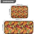 thumbnail image 2 of SKYSONIC Fall Red Leaves Abstract Kitchen Rugs 2 Pieces, Autumn Maple Floor Mat Room Area Rug Washable Carpet Perfect for Living Room Bedroom Entryway, 2 of 7