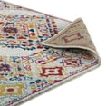 thumbnail image 5 of Modern Contemporary Urban Living Lounge Room Area Rug Runner Floor Carpet, Distressed Vintage Style, Fabric, Antique Orange, 5 of 8