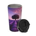 thumbnail image 2 of Fotbe Lavender Field Sunset Printed Insulated Travel Coffee Mug Spill Proof Leak Proof Stainless Steel Coffee Tumbler Reusable Coffee Cups with Lids Thermos, 2 of 8