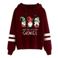 thumbnail image 2 of Christmas Hoodies for Women 2025 Hanging with My Gnomies Graphic Hooded Sweatshirt Pullover Tops, 2 of 5