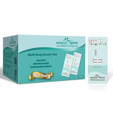 Easy@Home 2 Panel Urine Drug Test for THC and Nicotine, 15 Piece Kit