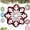 red2, variant on 40CM Christmas Decor Snowflake Bathroom Rug, Non-Slip Thick Washable Extra Soft Shaggy Absorbent Snowflake Pattern Bathroom Mats,Snowflake Welcome Mat Non Slip Round Shaped Washable Rug Decoration