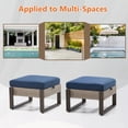 thumbnail image 5 of Meetleisure 2-Piece Outdoor PE Rattan Ottomans with Removable Cushions, Navy, 5 of 9